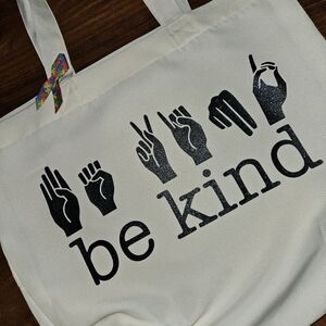 "Be Kind" Tote Bag (Multiple Colors available)